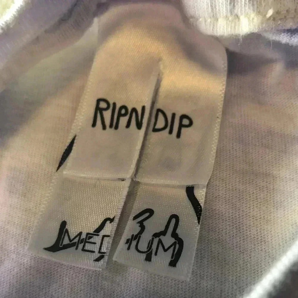 RIP N DIP “Magical Place” Tie‑Dye Long Sleeve Tee Women M Multi EUC - Picture 5 of 6